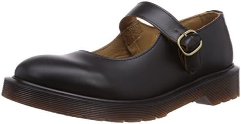 Dr. Martens Women's Indica Mary Jane Flat, Black, 4 UK/6 M US